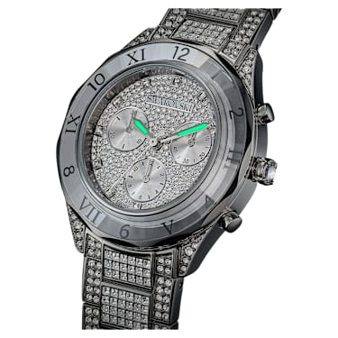 Dextera Lux watch, Swiss Made, Metal bracelet, Silver tone, Stainless Steel - Swarovski, 5668845