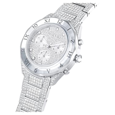 Dextera Lux watch, Swiss Made, Metal bracelet, Silver tone, Stainless Steel - Swarovski, 5668845