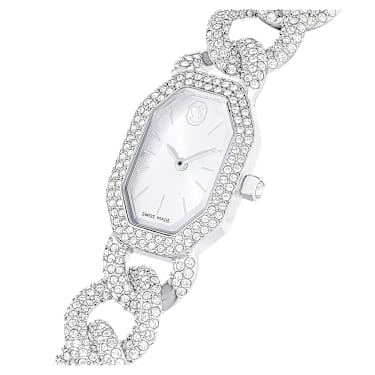 Dextera Chain 手錶, 瑞士製造, 水晶錶鏈, 銀色, 不銹鋼 - Swarovski, 5668899