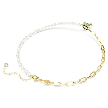 Teddy Kolye, Kristal inci, Ayıcık, Çok renkli, 18k altın rengi yüzey - Swarovski, 5669162