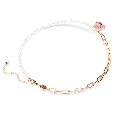 Colgante Teddy, Perla de cristal, Oso, Rosa, Acabado en oro rosa de 18 quilates - Swarovski, 5669166