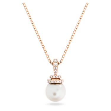 Originally pendant, White, Rose gold-tone plated - Swarovski, 5669523