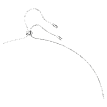 Colgante Mesmera, Talla octogonal, Grande, Blanco, Baño de rodio - Swarovski, 5669914