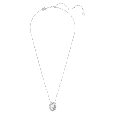 Pendentif Mesmera, Taille octogonale, Petit, Blanc, Métal rhodié - Swarovski, 5669915