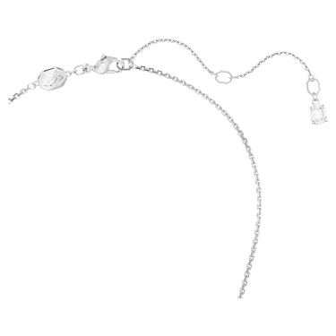 Pendentif Mesmera, Taille octogonale, Petit, Blanc, Métal rhodié - Swarovski, 5669915