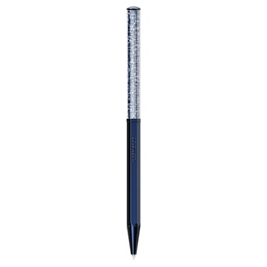 Stylo à bille Crystalline, Forme octogonale, Bleu, Laqué bleu - Swarovski, 5669933