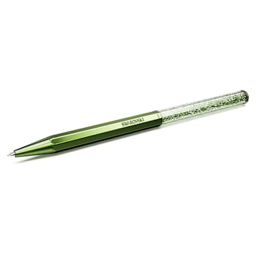 Crystalline 볼포인트 펜, 옥타곤 쉐입, 그린, 그린 래커 처리 - Swarovski, 5669934