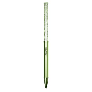 Crystalline 볼포인트 펜, 옥타곤 쉐입, 그린, 그린 래커 처리 - Swarovski, 5669934