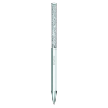 Crystalline ballpoint pen, Octagon shape, Blue, Light-blue lacquered - Swarovski, 5669935