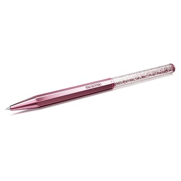 Crystalline ปากกาลูกลื่น, ทรงแปดเหลี่ยม, ชมพู, เคลือบสีชมพู - Swarovski, 5669937
