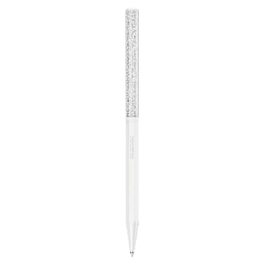 Esferográfica Crystalline, Modelo octagonal, Branco, Lacado a branco - Swarovski, 5670198