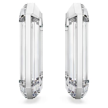 Lucent 大圈耳環, 匠心之作，八角形, 白色 - Swarovski, 5671087