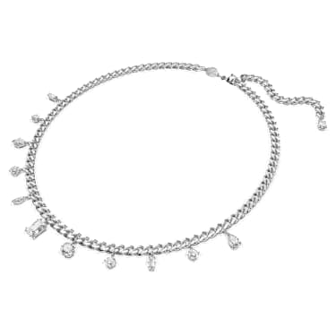 Collier Dextera, Blanc, Métal rhodié - Swarovski, 5671183