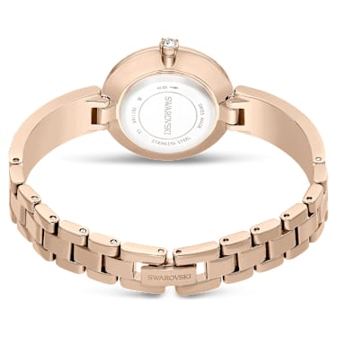 Orologio Illumina, Fabbricato in Svizzera, Bracciale di metallo, Tono dorato, Finitura in tonalità champagne dorato - Swarovski, 5671196