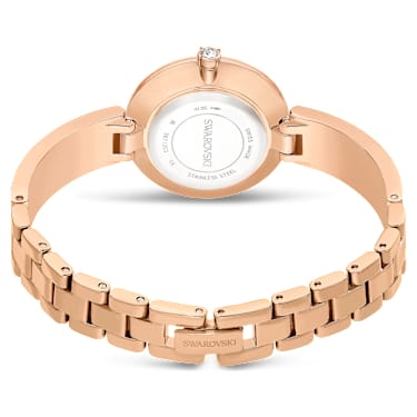 Illumina 腕表, 瑞士制造, 金属手链, 玫瑰金色调, 玫瑰金色调润饰 - Swarovski, 5671202