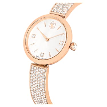 Relógio Illumina, Fabrico suíço, Pulseira de metal, Tom ouro rosa, Acabamento em rosa dourado - Swarovski, 5671202