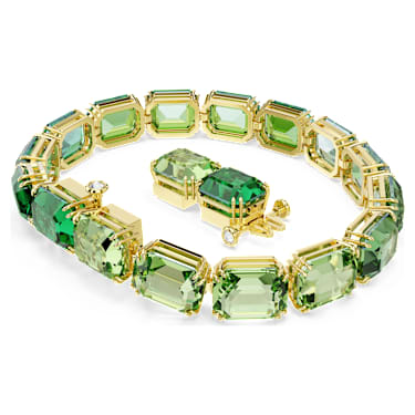 正規美品SWAROVSKIスワロフスキーMilleniaミレニアブレスレット Millenia ブレスレット, オクタゴンカット, ホワイト, ロジウム