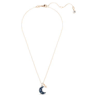 Luna Anhänger, Kristallperle, Mond, Mehrfarbig, Roségold-Legierungsschicht - Swarovski, 5671585