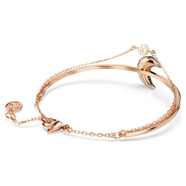 Sublima bangle Moon Multicolored Rose gold tone plated Swarovski
