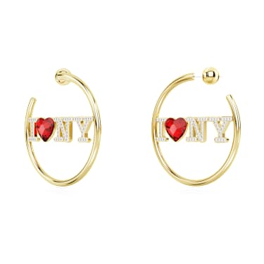 Swarovski love hoop earrings on sale