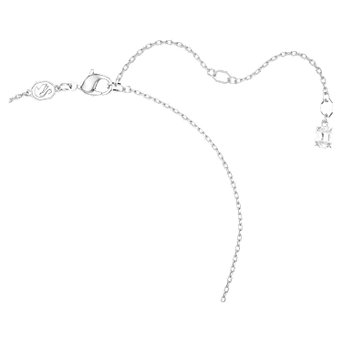 Una Angelica Kolye, Oval kesim, Mavi, Rodyum kaplama - Swarovski, 5671809