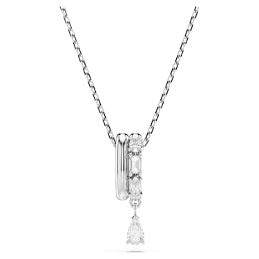 Imber Anhänger, Verschiedene Schliffe, Weiß, Rhodiniert - Swarovski, 5671819