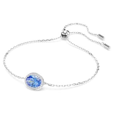 Bracelet Una Angelic, Taille ovale, Bleu, Métal rhodié - Swarovski, 5671895