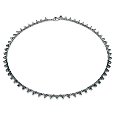 Collier Matrix, Taille Triangle, Gris, Métal plaqué ruthénium - Swarovski, 5672276