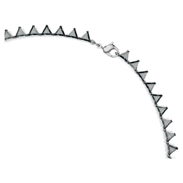 Collier Matrix, Taille Triangle, Gris, Métal plaqué ruthénium - Swarovski, 5672276