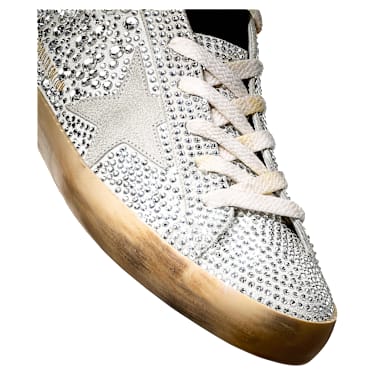 Baskets Golden Goose Super-Star, Homme, Blanches - Swarovski, 5672651