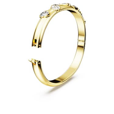 Bracelete Imber, Combinação de lapidações, Branca, Lacado a dourado - Swarovski, 5672669