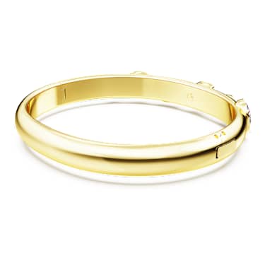 Bracelete Imber, Combinação de lapidações, Branca, Lacado a dourado - Swarovski, 5672669