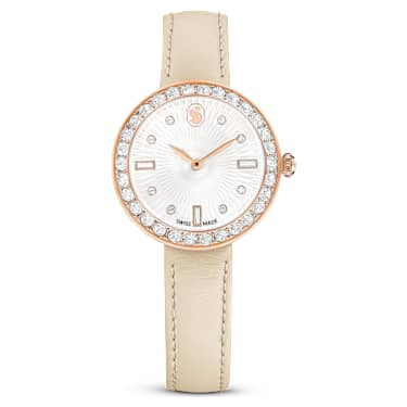 Rose gold watch swarovski store