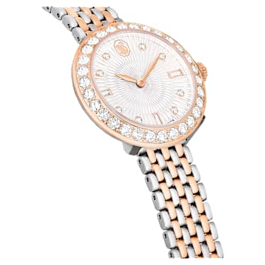 Certa 手錶, 瑞士製造, 金屬手鏈, 玫瑰金色調, 多種金屬潤飾 - Swarovski, 5672971