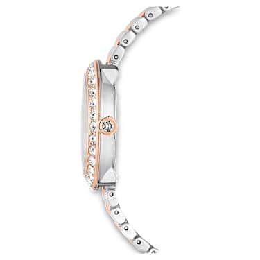 Certa 手錶, 瑞士製造, 金屬手鏈, 玫瑰金色調, 多種金屬潤飾 - Swarovski, 5672971