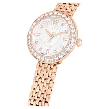 Reloj Certa, Fabricado en Suiza, Brazalete de metal, Tono oro rosa, Acabado tono oro rosa - Swarovski, 5672981