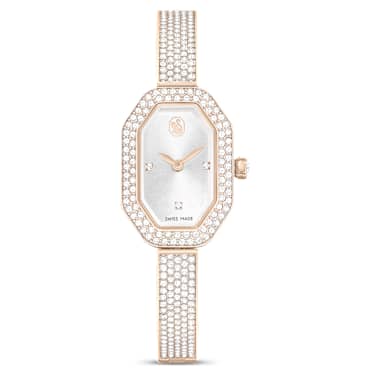 Dextera Bangle Uhr, Schweizer Produktion, Metallarmband, Goldfarben, Champagne-vergoldetes Finish - Swarovski, 5672987