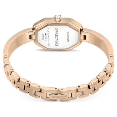 Dextera Bangle watch, Swiss Made, Metal bracelet, Gold tone 