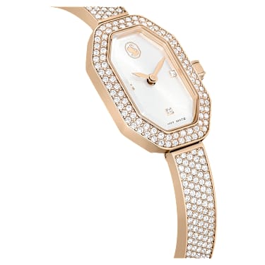 Dextera Bangle Uhr, Schweizer Produktion, Metallarmband, Goldfarben, Champagne-vergoldetes Finish - Swarovski, 5672987