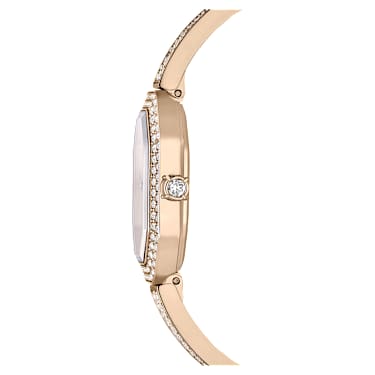 Dextera Bangle Uhr, Schweizer Produktion, Metallarmband, Goldfarben, Champagne-vergoldetes Finish - Swarovski, 5672987