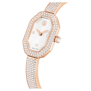 Dextera Bangle Uhr, Schweizer Produktion, Metallarmband, Roséfarben, Roségoldfarbenes Finish - Swarovski, 5672992