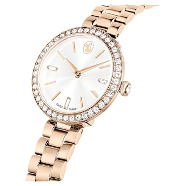 Certa horloge, Swiss Made, Metalen armband, Goudkleurig, Champagnegoudkleurige afwerking - Swarovski, 5673013