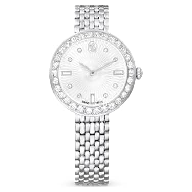Certa Uhr, Schweizer Produktion, Metallarmband, Silberfarben, Edelstahl - Swarovski, 5673022