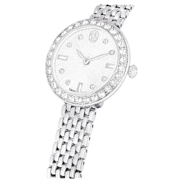 Certa Uhr, Schweizer Produktion, Metallarmband, Silberfarben, Edelstahl - Swarovski, 5673022