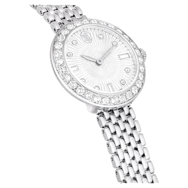 Certa Uhr, Schweizer Produktion, Metallarmband, Silberfarben, Edelstahl - Swarovski, 5673022