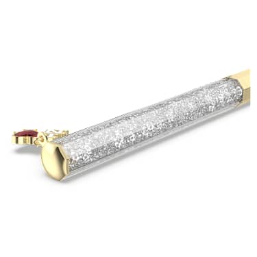 Bolígrafo I LOVE NY, Blanco, Acabado tono oro - Swarovski, 5673196