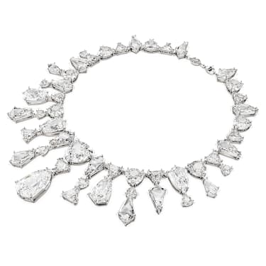 Collier Mesmera, Pièce d’exception, Tailles diverses, Blanc, Métal rhodié - Swarovski, 5673599
