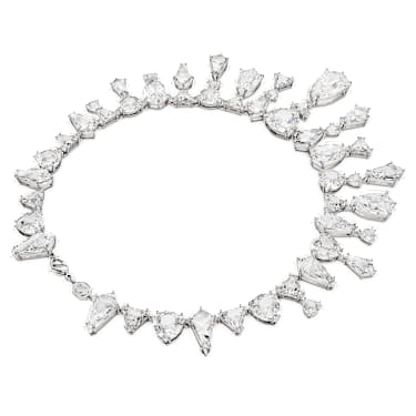 Collier Mesmera, Pièce d’exception, Tailles diverses, Blanc, Métal rhodié - Swarovski, 5673599