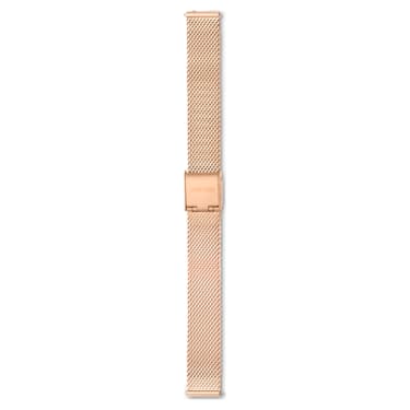 Watch strap, 13 mm (0.51") width, Metal, Rose gold tone, Rose gold-tone finish - Swarovski, 5674181