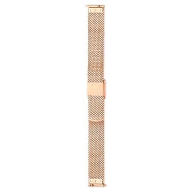 Watch strap, 13 mm (0.51") width, Metal, Rose gold tone, Rose gold-tone finish - Swarovski, 5674181